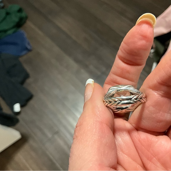 David Yurman 11mm Albion Prasiolite Ring Size 5.5 - Picture 3 of 5